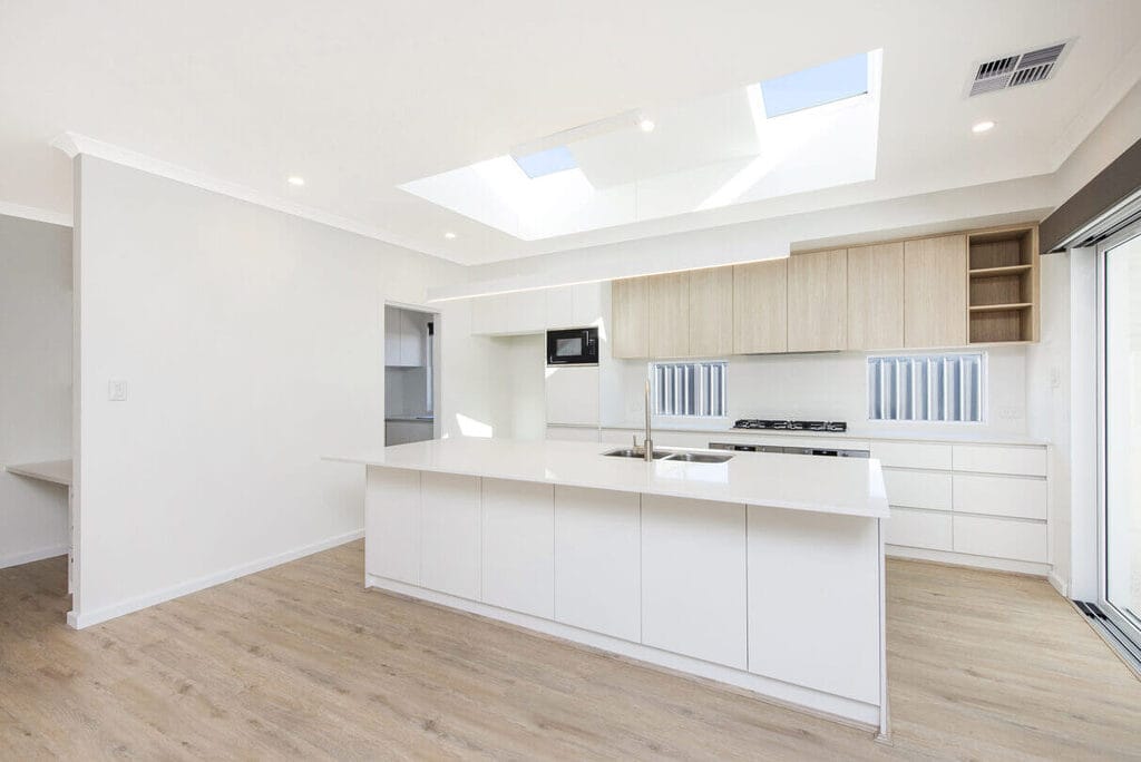 Kitchen renovation photo by NuChange Building company in Perth Australia.